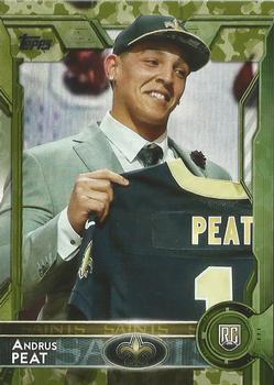 2015 Topps - Camo #485 Andrus Peat Front