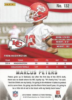 2015 Panini Rookies & Stars #132 Marcus Peters Back