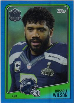 2015 Topps - 60th Anniversary Blue #T60-RW Russell Wilson Front