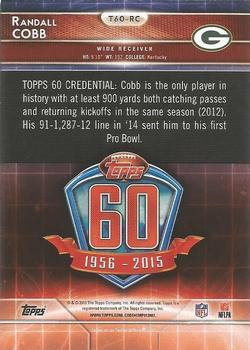 2015 Topps - 60th Anniversary Blue #T60-RC Randall Cobb Back