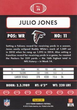 2015 Donruss - Stat Line Career Green #79 Julio Jones Back