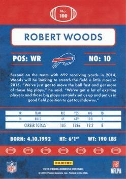 2015 Donruss - Stat Line Career Green #100 Robert Woods Back