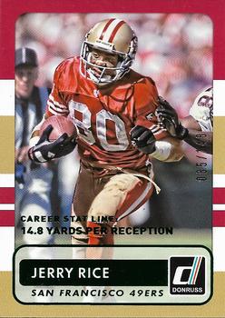 2015 Donruss - Stat Line Career Green #164 Jerry Rice Front
