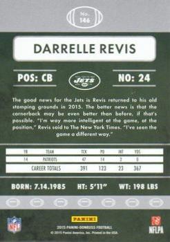 2015 Donruss - Stat Line Season #146 Darrelle Revis Back