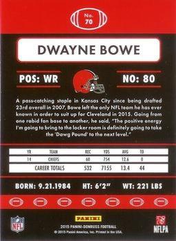 2015 Donruss - Stat Line Years #70 Dwayne Bowe Back