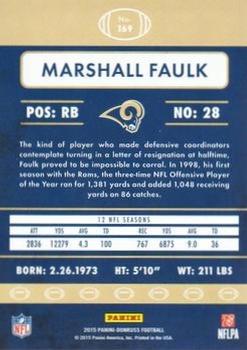 2015 Donruss - Press Proof Purple #169 Marshall Faulk Back
