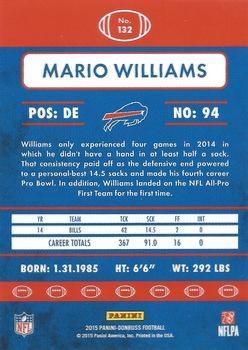 2015 Donruss - Press Proof Blue #132 Mario Williams Back