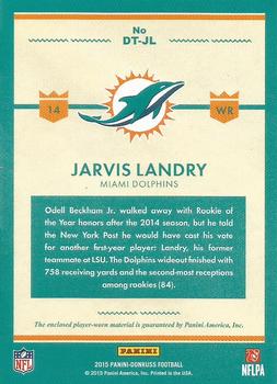 2015 Donruss - Donruss Threads #DT-JL Jarvis Landry Back