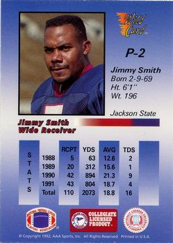 1991 Wild Card Draft - 1992 Wild Card Draft Prototypes 10 Stripe #P2 Jimmy Smith Back