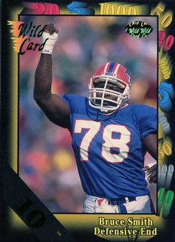 1991 Wild Card - NFL Experience Exchange 10 Stripe #126G Bruce Smith Front
