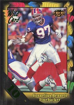 1991 Wild Card - NFL Experience Exchange 10 Stripe #126H Cornelius Bennett Front