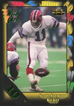 1991 Wild Card - NFL Experience Exchange 10 Stripe #126I Scott Norwood Front