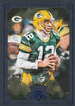 2015 Panini Gridiron Kings - Blue Framed #63 Aaron Rodgers Front