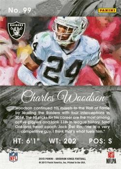 2015 Panini Gridiron Kings - Red Framed #99 Charles Woodson Back