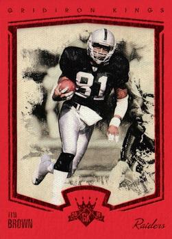 2015 Panini Gridiron Kings - Red Framed #175 Tim Brown Front