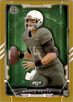 2015 Bowman - Rookies Gold #25 Bryce Petty Front