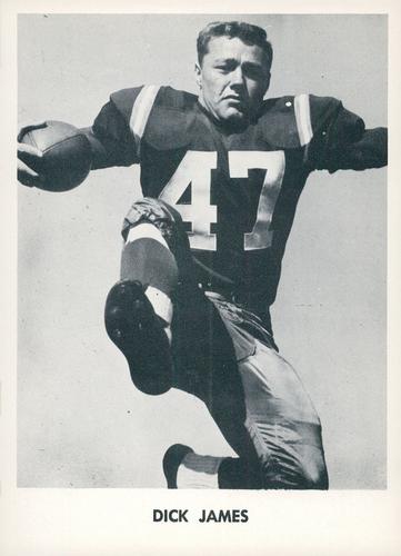 1958 Jay Publishing Washington Redskins #NNO Dick James Front