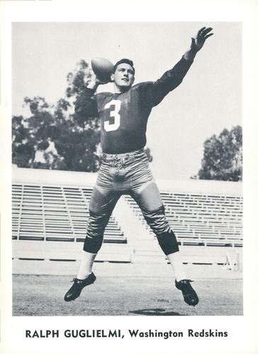 1959 Jay Publishing Washington Redskins #NNO Ralph Guglielmi Front