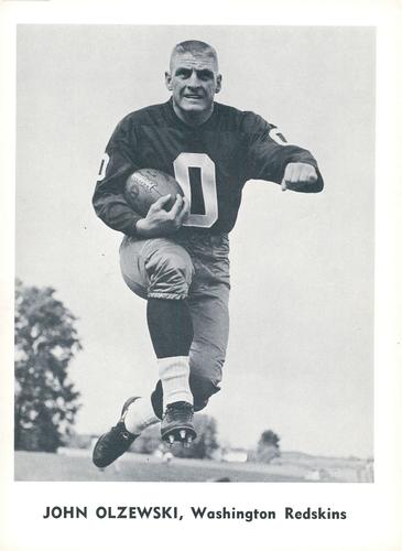 1959 Jay Publishing Washington Redskins #NNO John Olszewski Front