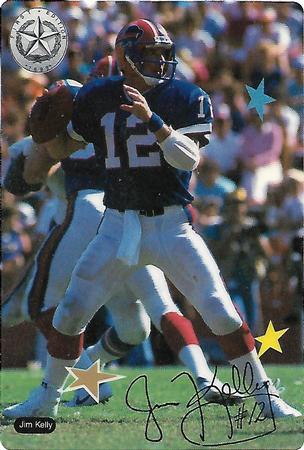 1989 Star-Cal Decals #NNO Jim Kelly Front