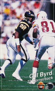 1990 San Diego Chargers Smokey #NNO Gill Byrd Front