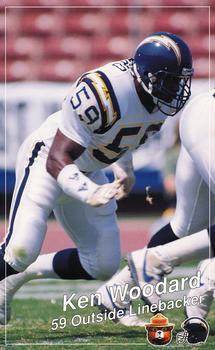 1990 San Diego Chargers Smokey #NNO Ken Woodard Front