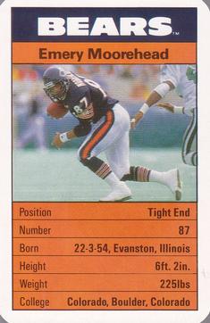 1987 Ace Fact Pack Chicago Bears #14 Emery Moorehead Front