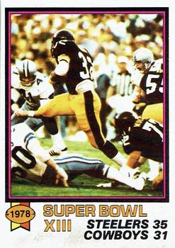 1979 Topps - Cream Colored Back #168 Super Bowl XIII Front