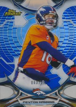 2015 Finest - Blue Refractor #66 Peyton Manning Front