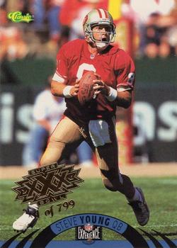1996 Classic NFL Experience - Super Bowl Gold #25 Steve Young Front