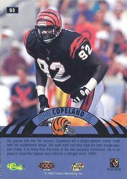 1996 Classic NFL Experience - Super Bowl Gold #93 John Copeland Back