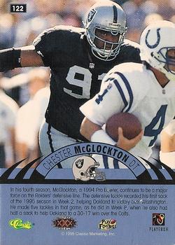 1996 Classic NFL Experience - Super Bowl Gold #122 Chester McGlockton Back