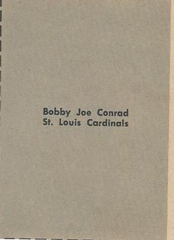 1961 Fleer Wallet Pictures #NNO Bobby Joe Conrad Back