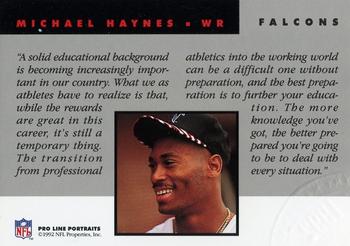 1992 Pro Line Portraits - National Convention #NNO Michael Haynes Back