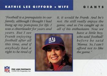 1992 Pro Line Portraits - National Convention #NNO Kathie Lee Gifford Back