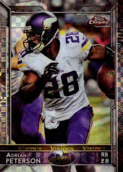 2015 Topps Chrome - Xfractors #24 Adrian Peterson Front