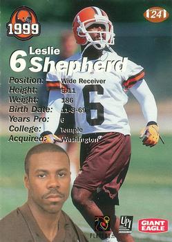 1999 Giant Eagle Cleveland Browns #24 Leslie Shepherd Back