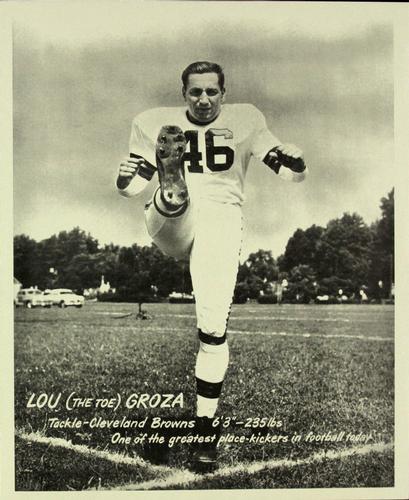 1949 Sohio Cleveland Browns #NNO Lou Groza Front