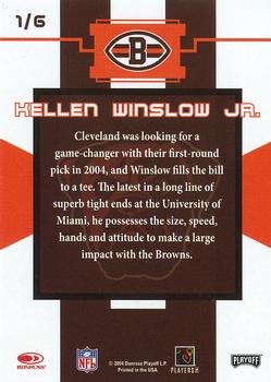 2004 Donruss Playoff National Cleveland Browns #1 Kellen Winslow Jr. Back