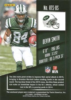 2015 Panini Contenders - Rookie Ticket Swatches Team Helmets #RTS-DS Devin Smith Back