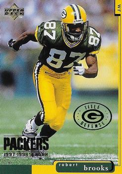 1998 Upper Deck ShopKo Green Bay Packers I - Title Defense #GB46 Robert Brooks Front