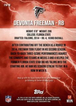 2015 Topps Fire - Into the Wild #ITW-DF Devonta Freeman Back