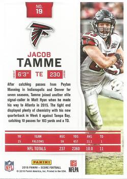 2016 Score #19 Jacob Tamme Back
