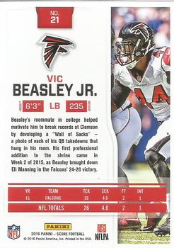 2016 Score #21 Vic Beasley Jr. Back