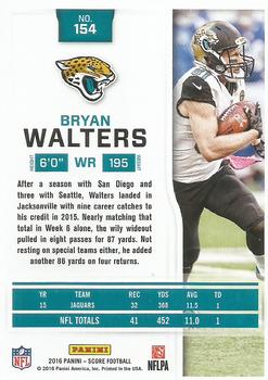 2016 Score #154 Bryan Walters Back