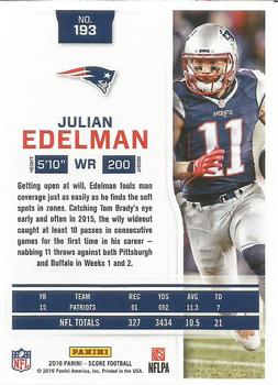 2016 Score #193 Julian Edelman Back
