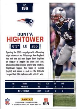 2016 Score #196 Dont'a Hightower Back