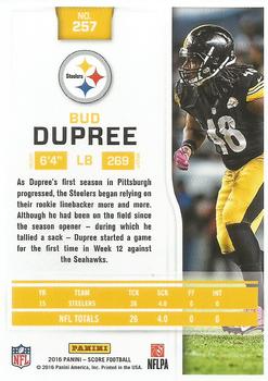 2016 Score #257 Bud Dupree Back