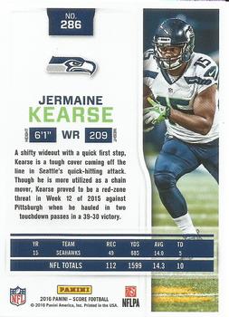 2016 Score #286 Jermaine Kearse Back