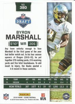 2016 Score #380 Byron Marshall Back